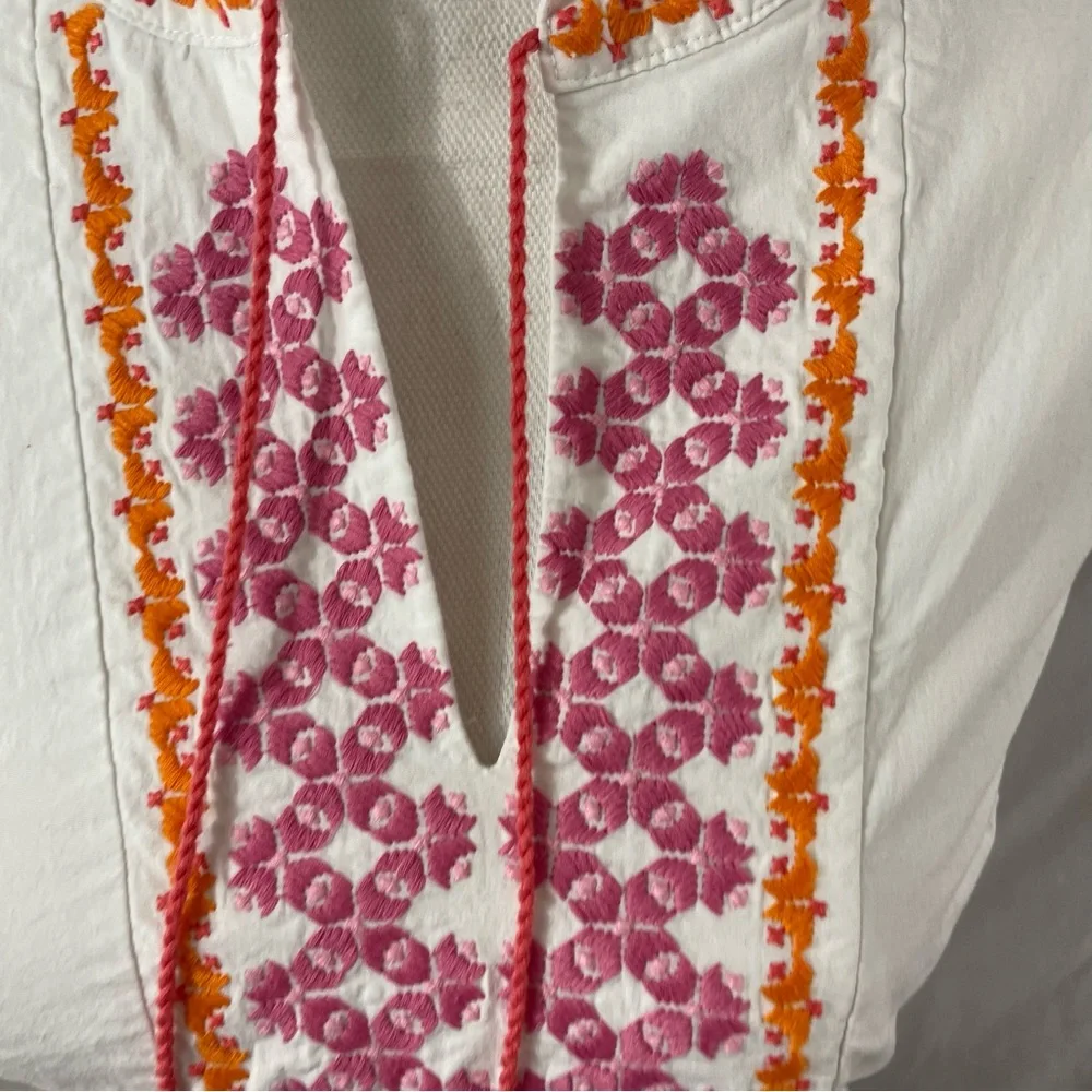 J.crew Embroidered tank top